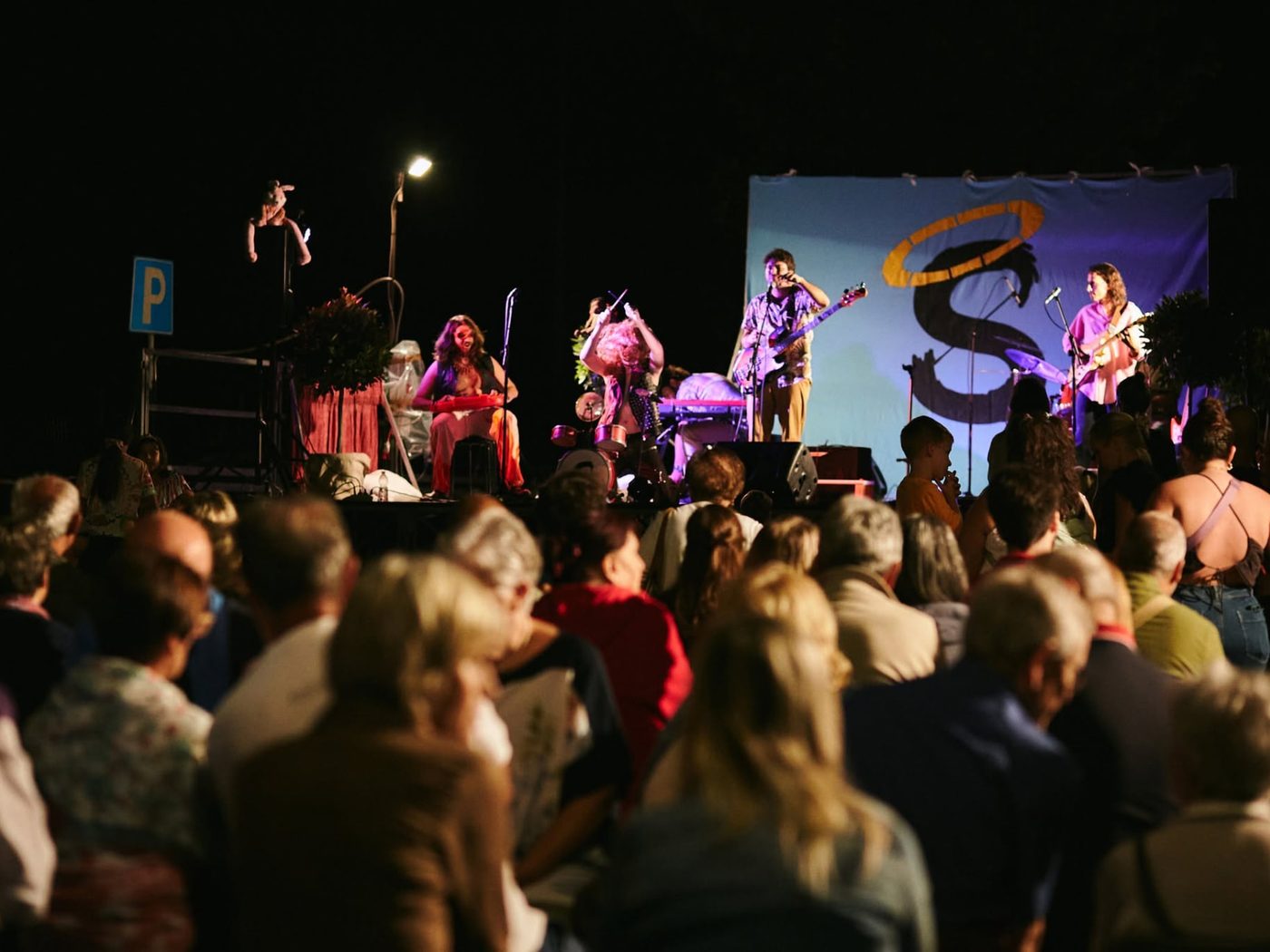 Concerto dal vivo sul palco della Sagra della Scottona